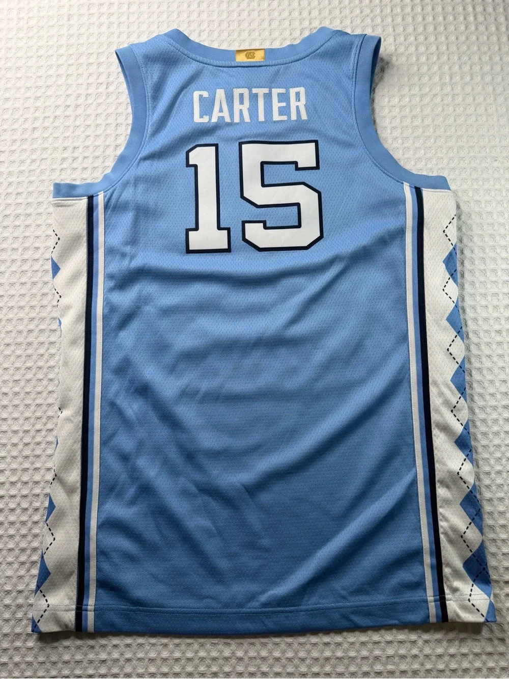 Jordan North Carolina Tar Heels Vince Carter #15 Jersey Size M UNC Blue(379)
